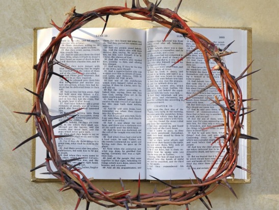 Crown of Thorns on Bible